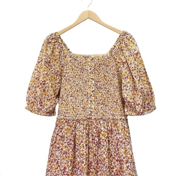 NWT DownEast Kendall Floral Smocked Cotton Dress in Juliet Floral Size XL NEW - Picture 7 of 12